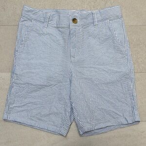 Janie and Jack Blue and White striped shorts